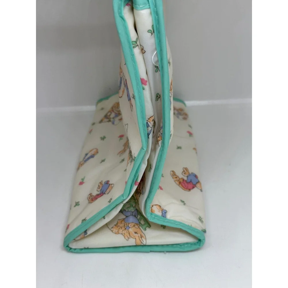 Peter Rabbit Insulated Lunch Bag White Green Beatrix Potter Bunny Tote Small